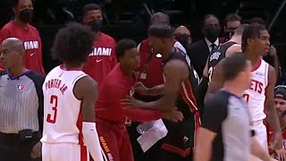 Jimmy Butler doesn’t want Kyle Lowry touching him in that area