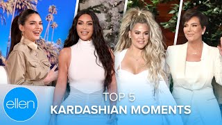 Top 5 MOST-VIEWED Kardashian Moments from the 'Ellen' Show