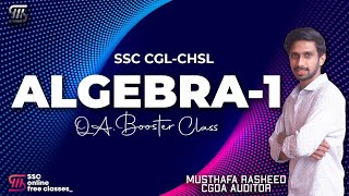 QA BOOSTER CLASS || ALGEBRA || PART 1 || SSC CGL, SSC CHSL