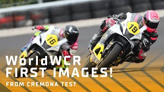 First track-action images from historic WorldWCR test in Cremona! 🟡 | 2024 #WorldWCR
