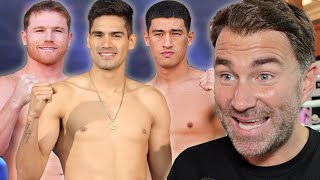 EDDIE HEARN SAYS CANELO WANTS ZURDO TO BEAT BIVOL; GIVES CANELO INJURY UPDATE & RETURNS IN MAY