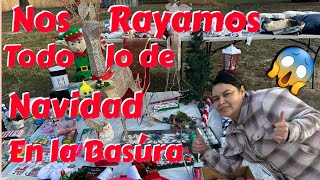 ♻️Nos Rayamos😱Todo lo de NAVIDAD EN LA BASÚRA Encima Estaba/Dumpster Diving/lo que tiran en usa