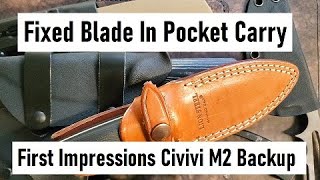 Pocket Fixed Blades Civivi M4 Backup first impressions