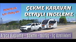 750kg Altı MONOBLOK Çekme Karavan Detaylı İnceleme