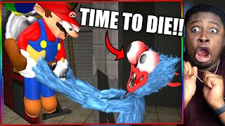 HUGGY WUGGY IS SCARY! | SMG4: If Mario Was In Poppy Playtime Reaction!