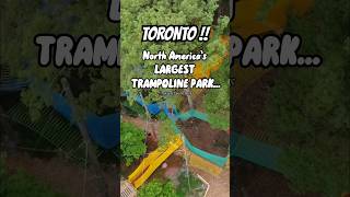 North America’s LARGEST TRAMPOLINE PARK opens tomorrow in the GTA🤩😎! #shorts  #toronto #trampoline