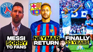 Messi Sorry To PSG, Neymar Retrun to Barca 2023, Napoli & Haaland Record Breakers | Football news