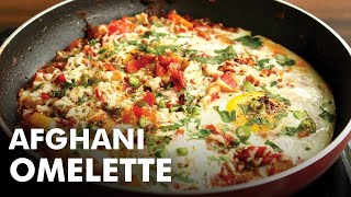 Delicious Afghani Omelette recipe for breakfast || food art