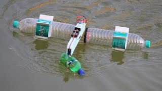 How To Make a Boat - Paddle Boat Using Bottles