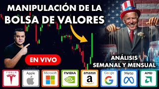 Análisis del S&P500 Y La Manipulación: Tesla, Apple, NVidia, Microsoft, Google, AMD, Meta, Amazon.