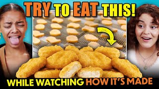 Try To Keep Eating Challenge - How It's Made (Hot Dogs, McNuggets, Imitation Cra