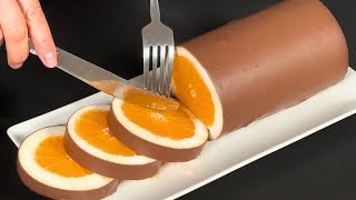 Just milk and orange! The best Italian dessert in 5 minutes that everyone is talking about! No bakin