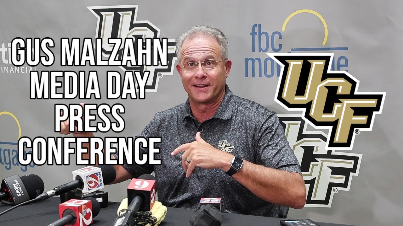 UCF Football: Gus Malzahn Media Day Press Conference ⚔️🏈 - YouTube