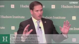 Rubio Speaks On The Crisis In The Middle East At The Hudson Institute
