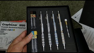 ASMR Pentel GraphGear 1000 Premium Mechanical Pencil Set \u0026 More!