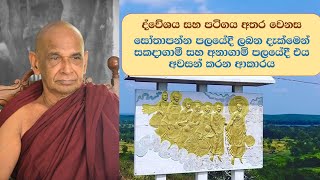 සෝතාපන්න පලයේදී ලබන දැක්මෙන්  සකදාගාමී සහ අනාගාමි පලයේදී  අවසන් කරන ආකාරය