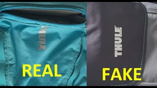 Thule bag real vs fake. How to spot fake Thule Sweden backpack