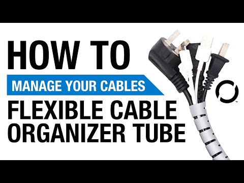 HOW to Manage Messy Cables with a Flexible Cable Organizer Tube