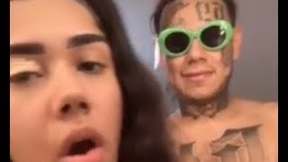 6ix9ine Wont Leave His Baby Mama Alone While Putting On Makeup