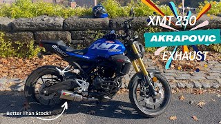 XMT 250 Akrapovic Exhaust Upgrade