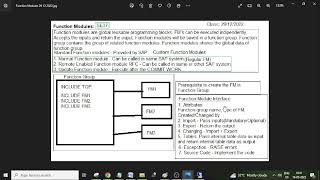 C25. Function Modules Introduction