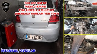 ARABA FELEĞİN ÇEMBERİNDEN GEÇMİŞ! (Taksi Çıkması Fiat Linea 1.3 Multijet Euro 4 Motor Yenileme)