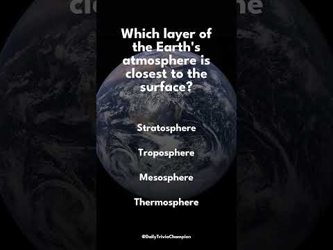 What layer is closest to the surface of the earth?