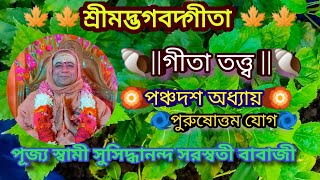 গীতা তত্ত্ব (পঞ্চদশ অধ্যায় - পুরুষোত্তম যোগ)