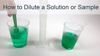 How to Dilute a Solution