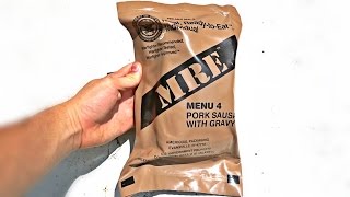 Testing US Military MRE (Meal Ready to Eat)