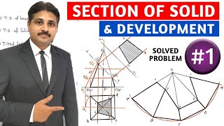 SECTION OF SOLID AND DEVELOPMENT OF LATERAL SURFACES SOLVED PROBLEM 1 @TIKLESACADEMYOFMATHS