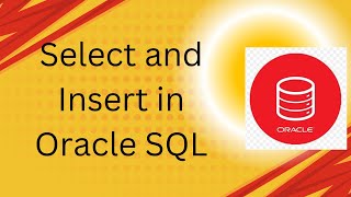 Select and Insert in Oracle SQL