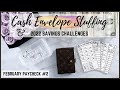 Cash Envelope Stuffing | 2022 Savings Challenges  | Cash Stuffing | Sinking Funds | Feb Week 2