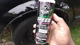 chemical guys ceramic hydro speed test review on black paint look at the gloss