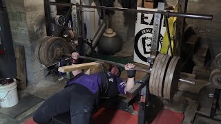 PowerBuilding DAY 33 - BENCH CHEST TRICEP WORKOUT! HOME GYM #motivation #benchpress #chestworkout