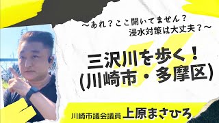 三沢川を歩く！〜浸水対策は大丈夫？〜川崎市多摩区〜川崎市議会議員・上原まさひろ