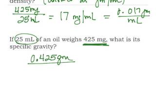 Density and Specific Gravity
