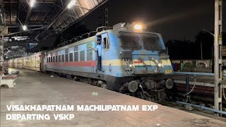 Visakhapatnam Machilipatnam Exp departing VSKP