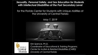 Sexuality, Personal Safety, and Sex Education for Students with Intellectual Disabilities at the Pos