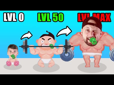 LEVEL ZERO TO MAX LEVEL in MUSCLE BOY!? (ALL LEVELS!)