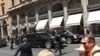 Bush Car Failure In Rome  / Guasto macchina Bush a Roma