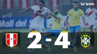 Perú 2 vs. 4 Brasil | Eliminatorias a Qatar 2022 - Fecha 2