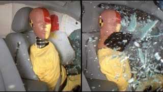 CRASH TEST AUTO: Side-impact Crash Test Demonstrating The Benefits of side airbags