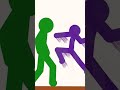 Blue vs 5 - Green vs Blue #shorts#pivot animator#dbz#animation#stickman