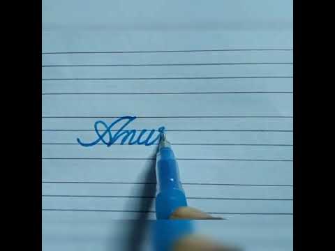 How To Write Cursive Beautiful Name Anuradha Shortsvideo Youtube How To Write Cursive Beautiful Name Anuradha Shortsvideo Youtube