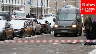 JUST IN: Footage Shows Aftermath Of Moscow Explosion That Killed Top Russian General Igor Kirillov