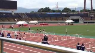 H26 福岡県新人陸上1日目 女子100mH予選3組