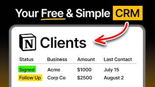 Your NEW Notion CRM | Full Notion Build Tutorial (Organize Clients & Leads)