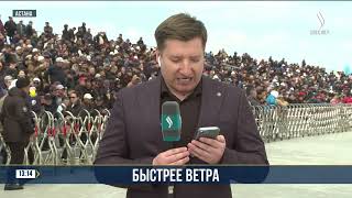 Құсбегілік и бәйге на Играх кочевников | Jibek Joly news