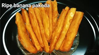 Ripe banana pakoda| ripe banana bajji|pakoda recipe| pakora recipe| pakoda| pakora| snacks for kids